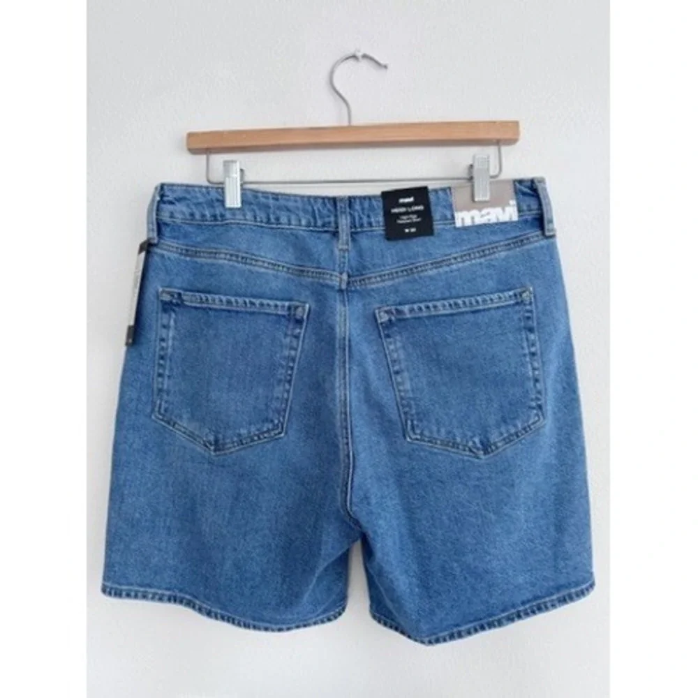 Mavi Heidi Long Shorts Light Brushed Classic Blue High Rise Denim 30 M1411211
